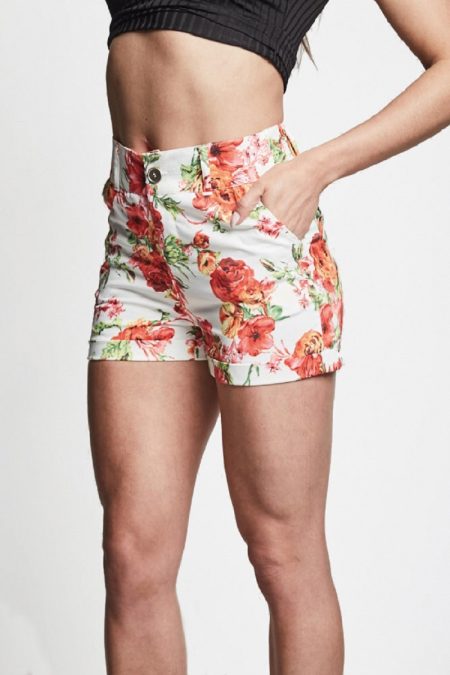 SHORT GABARDINA ESTAMPADO