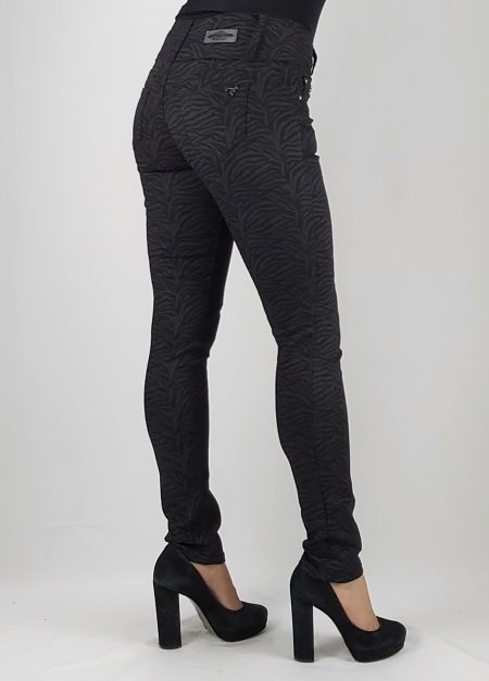 PANTALON GABARDINA ESTAMPADO PITILLO TIRO ALTO - Imagen 6