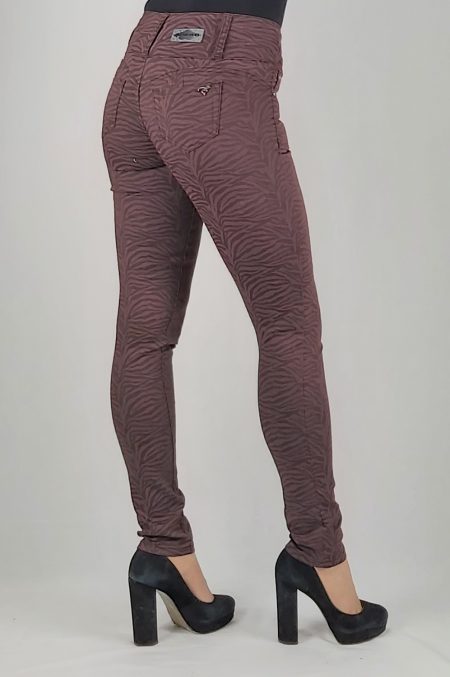 PANTALON GABARDINA ESTAMPADO PITILLO TIRO ALTO - Imagen 7