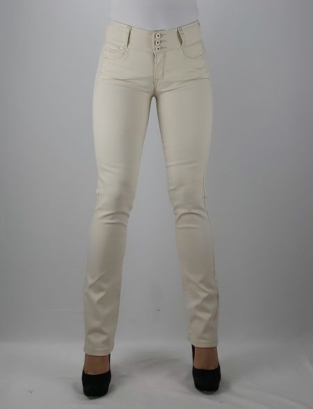 PANTALON GABARDINA RECTO TIRO ALTO - Imagen 2