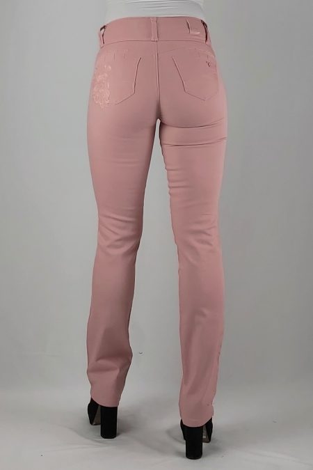 PANTALON GABARDINA BORDADO T/ALTO RECTO - Imagen 5