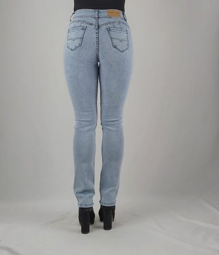 JEANS RECTO GRAVILLADO RECTO PUSH-UP - Imagen 2