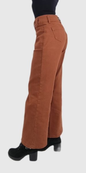 WIDE LEG MARRON