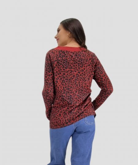 POLERA HACHI ESTAMPADA TERRACOTA - Imagen 3