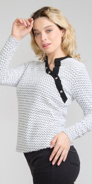 SWEATER ANGORA BICOLOR